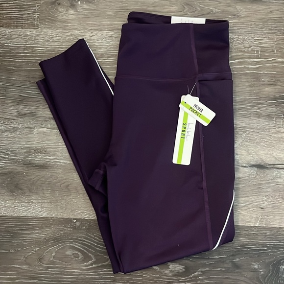 Nicole Miller Pants - Nicole Miller Sport Plum Purple Leggings Size Medium NEW NWT